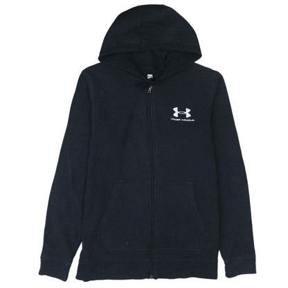 Mens UK Size L Under armour Black Full Zip Hoodie