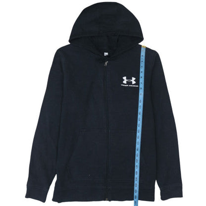 Mens UK Size L Under armour Black Full Zip Hoodie