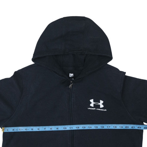 Mens UK Size L Under armour Black Full Zip Hoodie