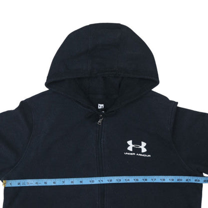 Mens UK Size L Under armour Black Full Zip Hoodie