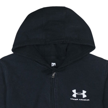 Mens UK Size L Under armour Black Full Zip Hoodie
