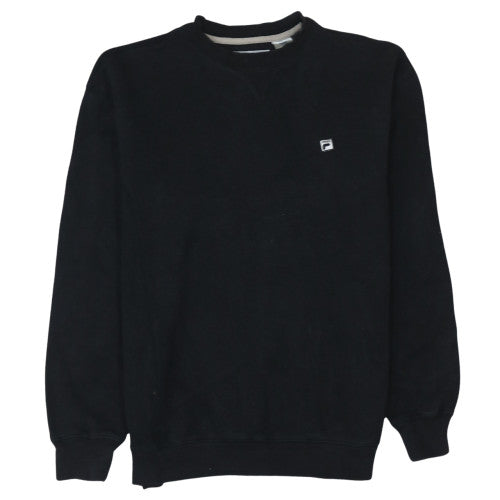 Mens UK Size M FILA Black Pullover Sweatshirt