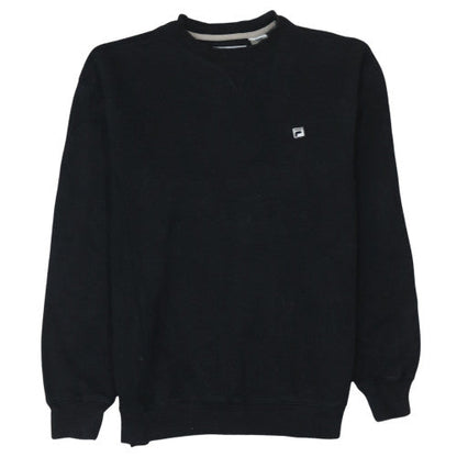 Mens UK Size M FILA Black Pullover Sweatshirt