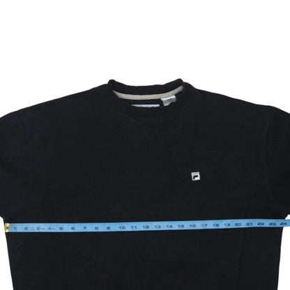 Mens UK Size M FILA Black Pullover Sweatshirt