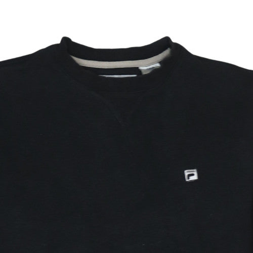 Mens UK Size M FILA Black Pullover Sweatshirt