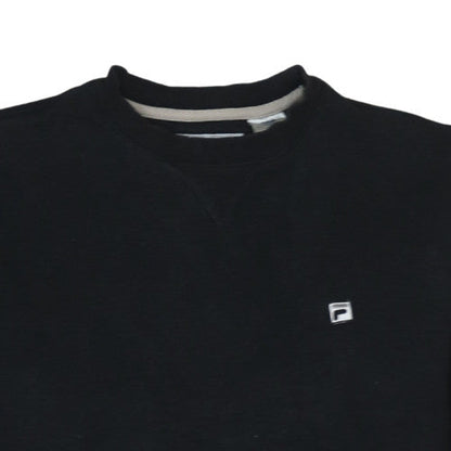 Mens UK Size M FILA Black Pullover Sweatshirt