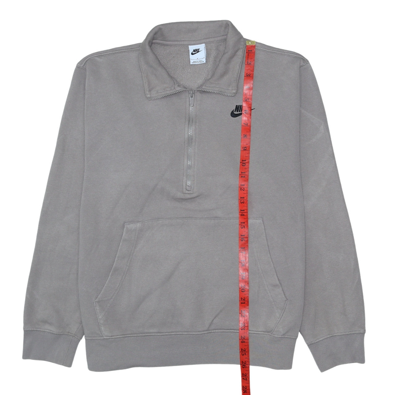 Mens UK Size L Nike Grey Henley Sweatshirt