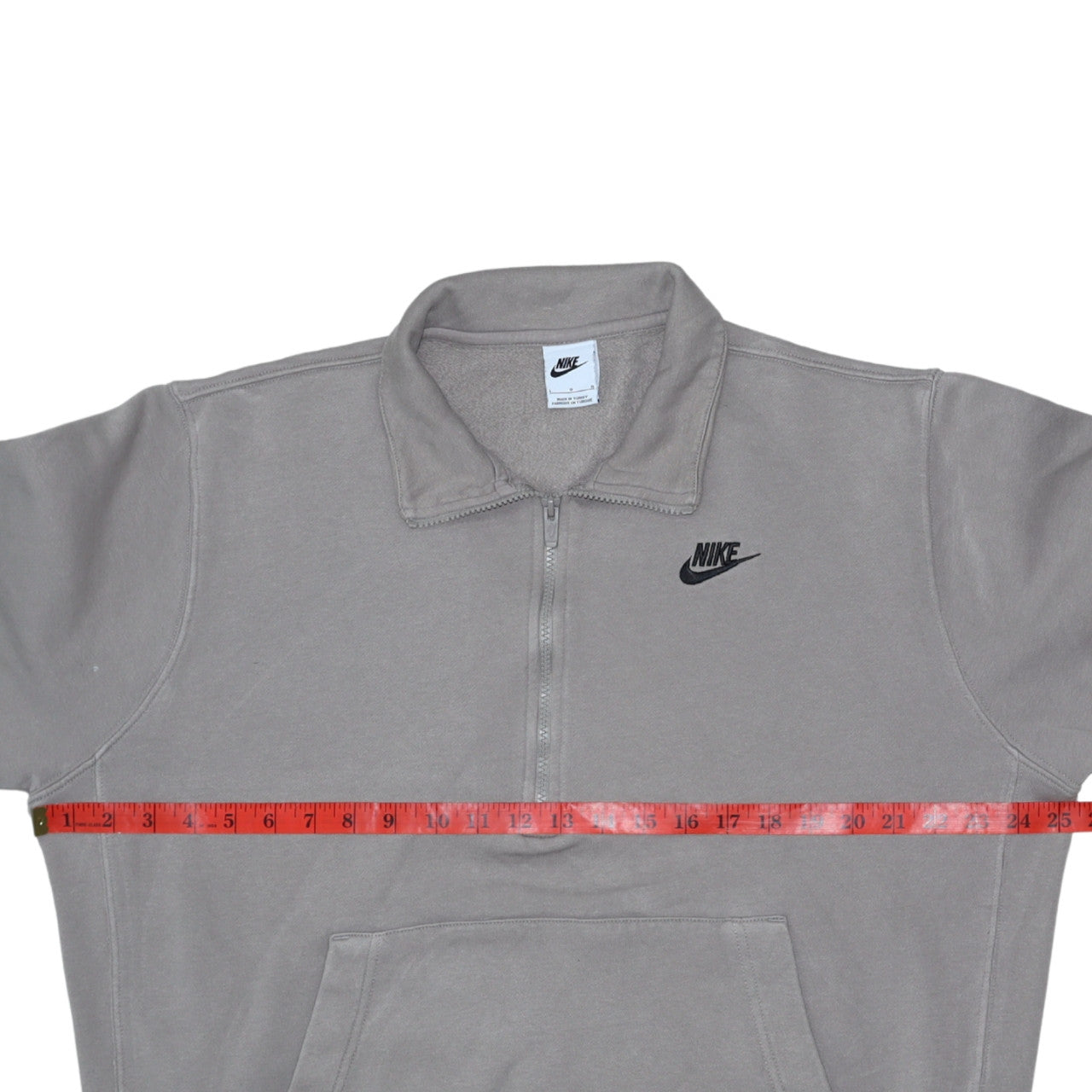 Mens UK Size L Nike Grey Henley Sweatshirt