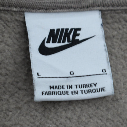 Mens UK Size L Nike Grey Henley Sweatshirt