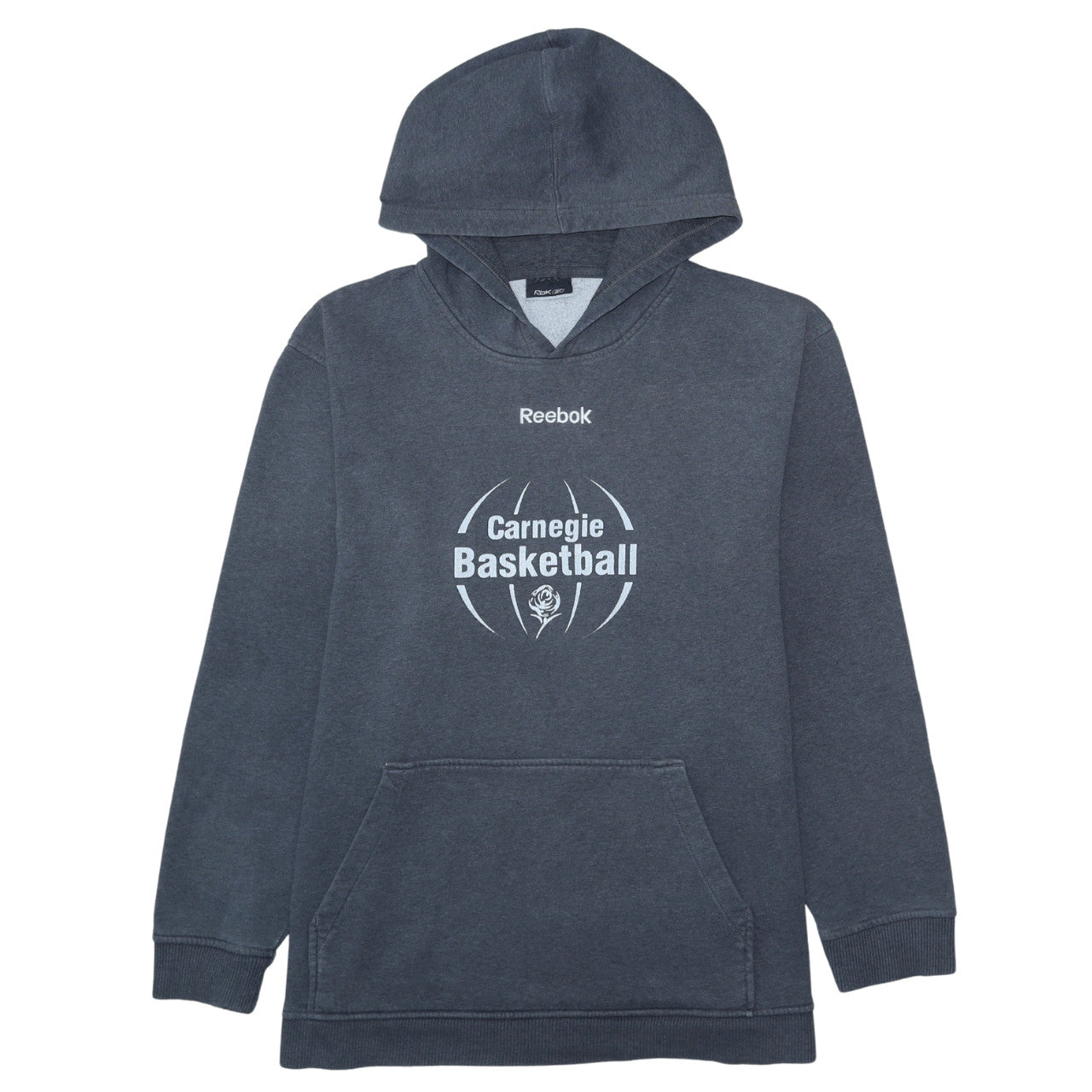Mens UK Size XL Reebok Grey Pullover Hoodie
