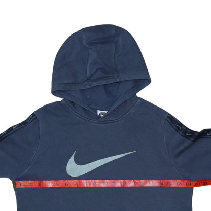 Nike Boys Blue Pullover Hoodie XL Logo Fleece Sweatshirt