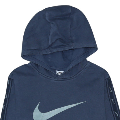 Nike Boys Blue Pullover Hoodie XL Logo Fleece Sweatshirt