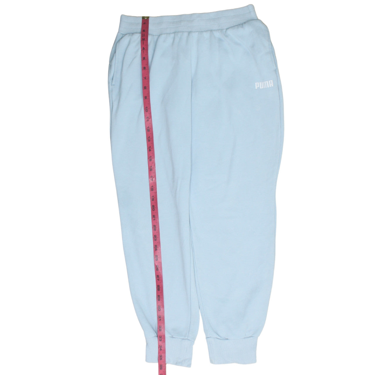 Mens UK Size M PUMA Regular Fit Jogger Blue Trousers