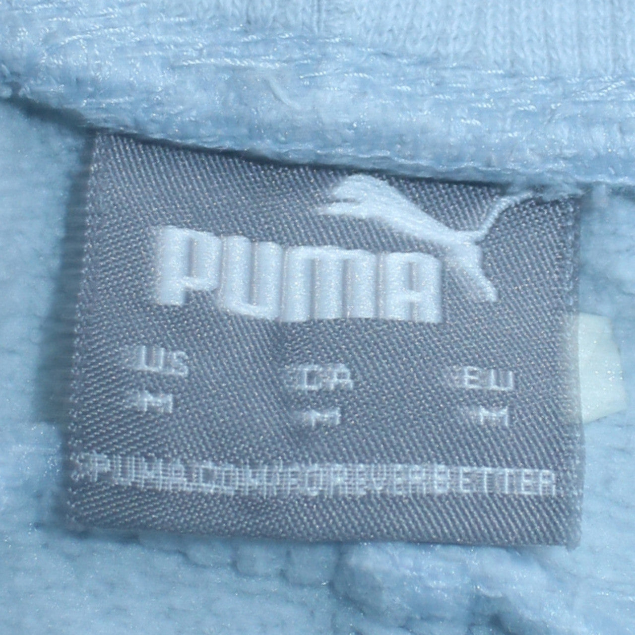 Mens UK Size M PUMA Regular Fit Jogger Blue Trousers