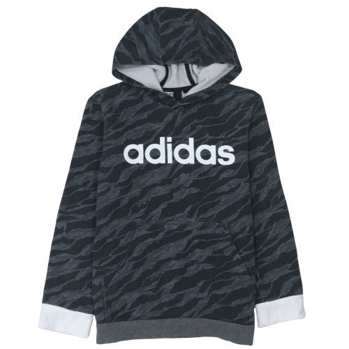 Boys UK Size L adidas Black Pullover Hoodie