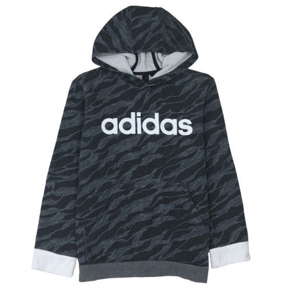 Boys UK Size L adidas Black Pullover Hoodie