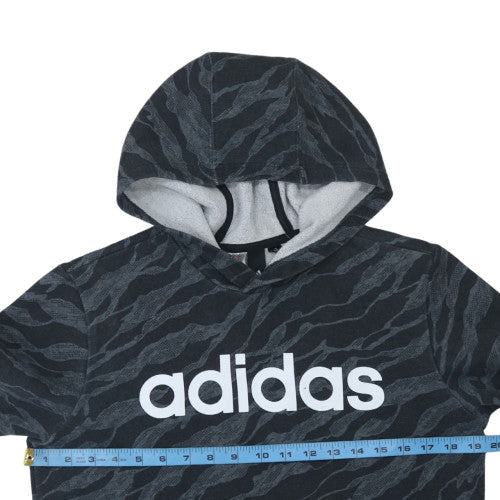 Boys UK Size L adidas Black Pullover Hoodie