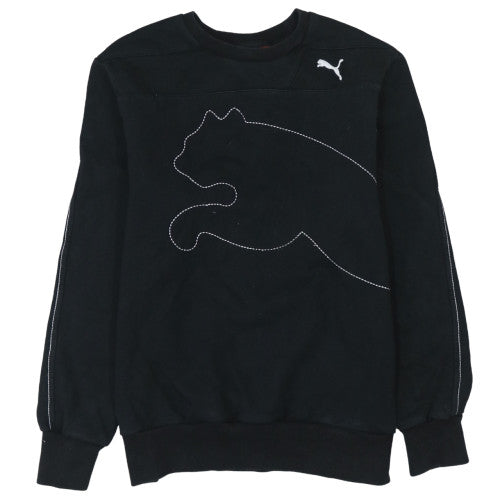 Mens UK Size M PUMA Black Pullover Sweatshirt