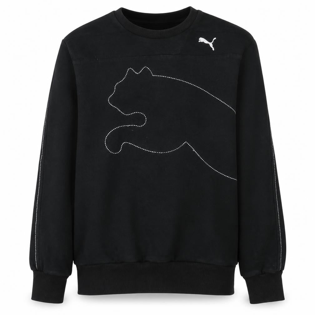 Mens UK Size M PUMA Black Pullover Sweatshirt