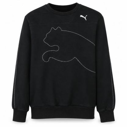 Mens UK Size M PUMA Black Pullover Sweatshirt