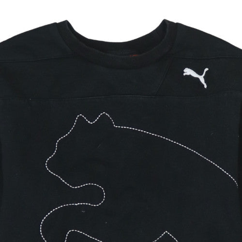 Mens UK Size M PUMA Black Pullover Sweatshirt