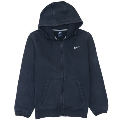 Mens UK Size L Nike Blue Full Zip Hoodie