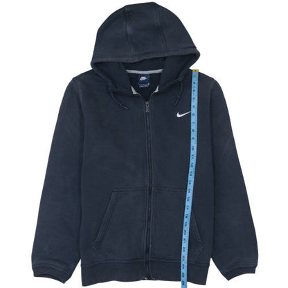 Mens UK Size L Nike Blue Full Zip Hoodie