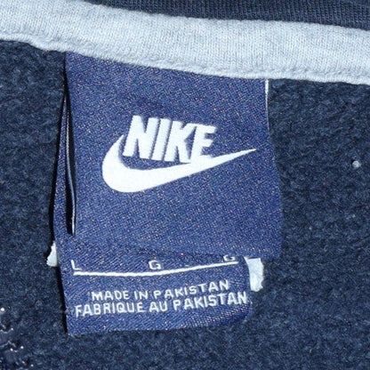 Mens UK Size L Nike Blue Full Zip Hoodie