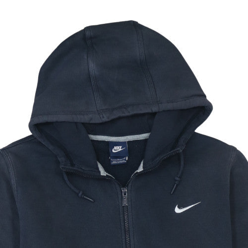 Mens UK Size L Nike Blue Full Zip Hoodie