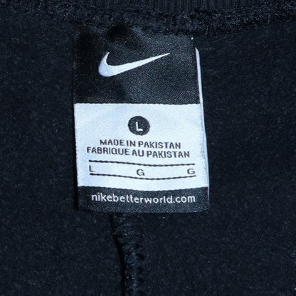 Nike Womens Black Fleece Sweatpants L Regular Fit Elastic Waist
