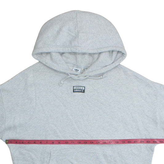 Womens UK Size 12 adidas Grey Pullover Hoodie