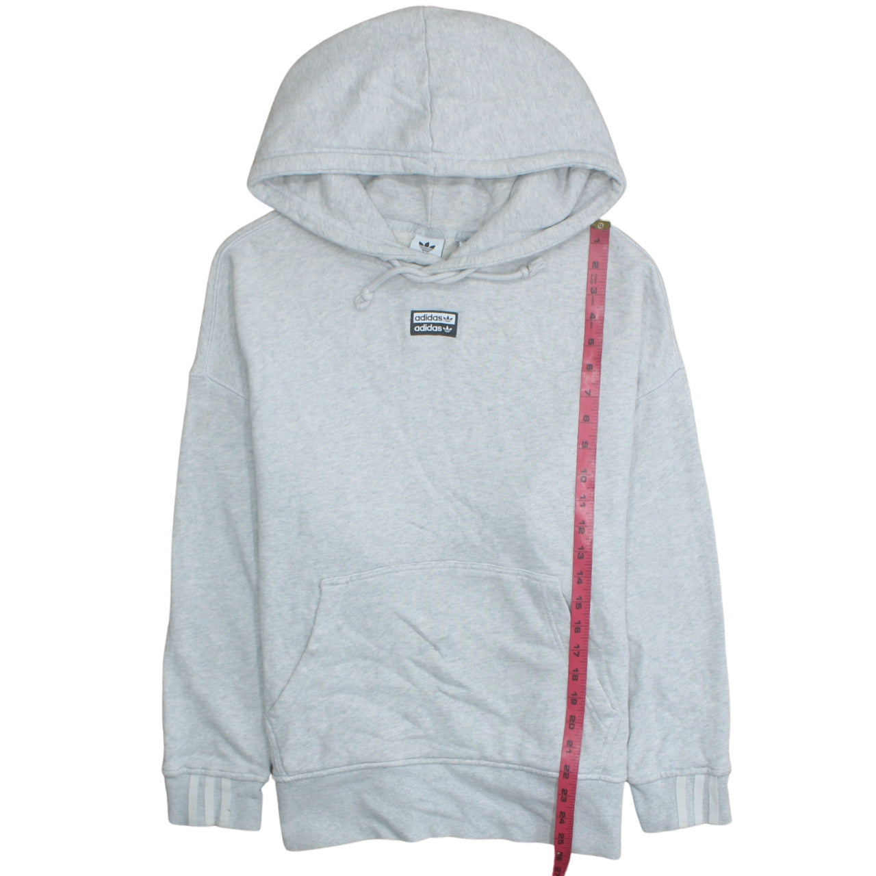 Womens UK Size 12 adidas Grey Pullover Hoodie