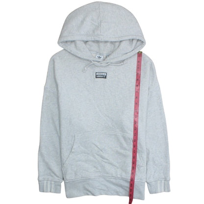 Womens UK Size 12 adidas Grey Pullover Hoodie