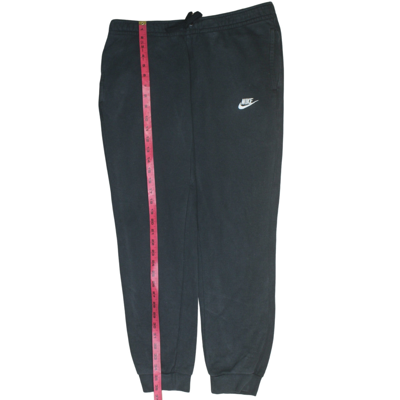 Mens UK Size M Nike Regular Fit Jogger Black Trousers