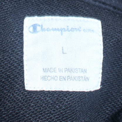 Mens UK Size L Champion Black Pullover Hoodie