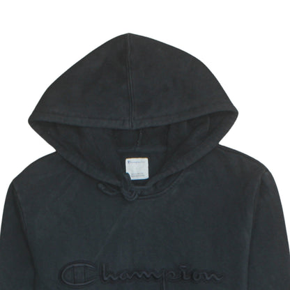Mens UK Size L Champion Black Pullover Hoodie