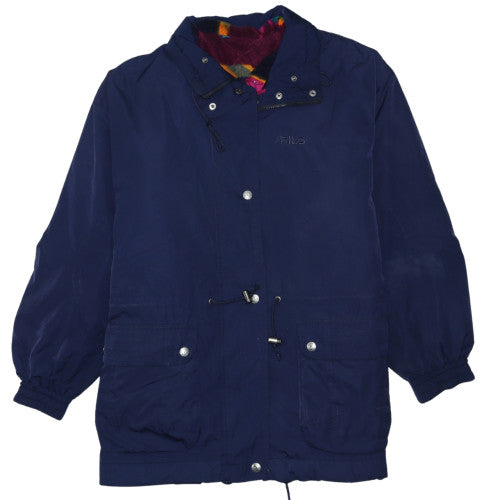 Womens UK Size 12 FILA Blue Parka Coat