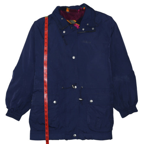 Womens UK Size 12 FILA Blue Parka Coat