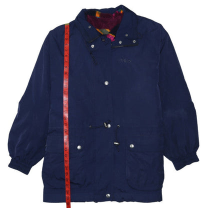 Womens UK Size 12 FILA Blue Parka Coat