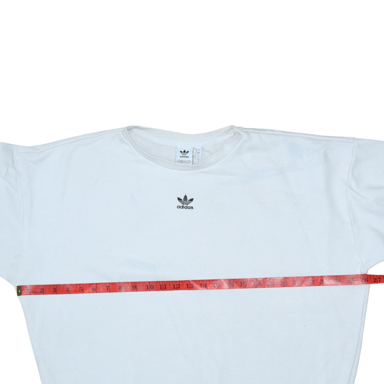 Womens UK Size 14 adidas White Pullover Sweatshirt