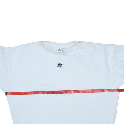 Womens UK Size 14 adidas White Pullover Sweatshirt