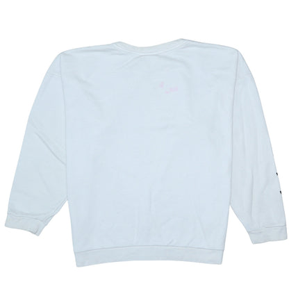 Womens UK Size 14 adidas White Pullover Sweatshirt