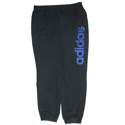 Mens UK Size L adidas Regular Fit Jogger Black Trousers