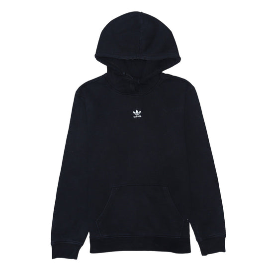 Womens UK Size 8 adidas Black Pullover Hoodie