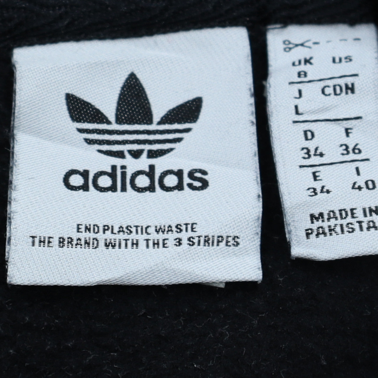 Womens UK Size 8 adidas Black Pullover Hoodie