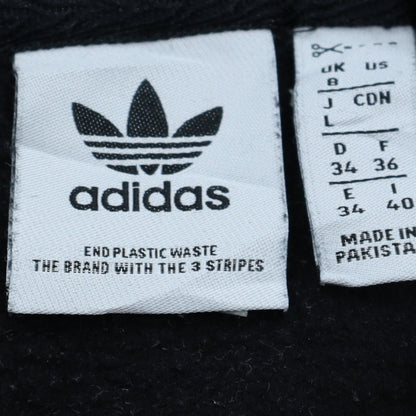 Womens UK Size 8 adidas Black Pullover Hoodie