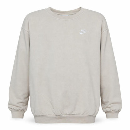 Nike Boys Beige Fleece Pullover Sweatshirt Size 146 Regular Fit