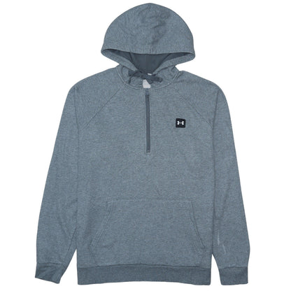 Mens UK Size L Under armour Grey 1/2 Zip Hoodie