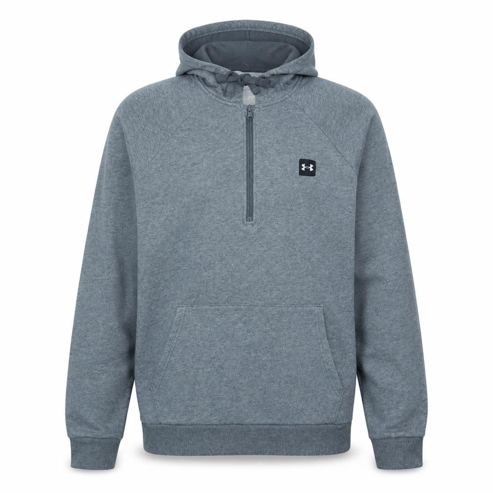 Mens UK Size L Under armour Grey 1/2 Zip Hoodie