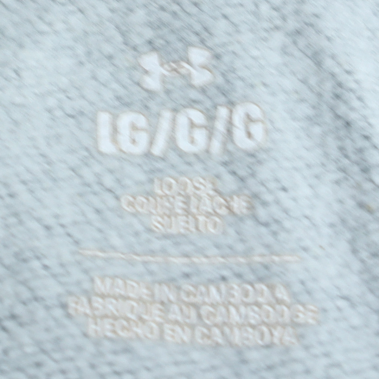 Mens UK Size L Under armour Grey 1/2 Zip Hoodie
